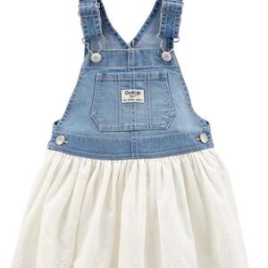 OshKosh B'gosh White Kids Denim Dress